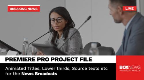 Videohive - Broadcast News Package | Animated Titles and Lower Thirds for Premiere Pro - 33930222 - 33930222