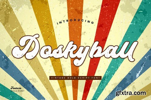 Doskyball Vintage Bold Script Font