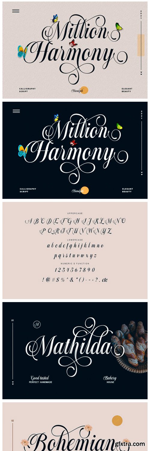 Million Harmony Font