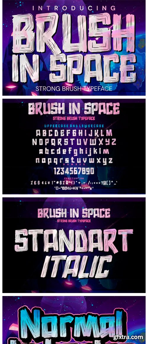 Brush in Space Font