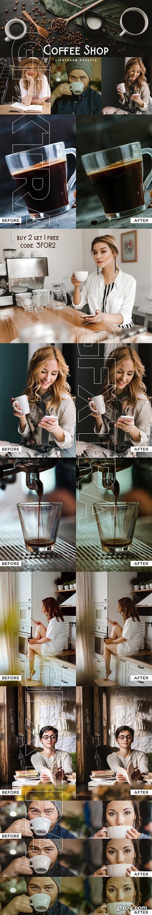 CreativeMarket - 10 Coffee Shop Lightroom Presets 6529502