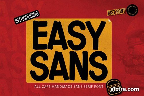 Easysans - All Caps Handmade Sans Serif Font
