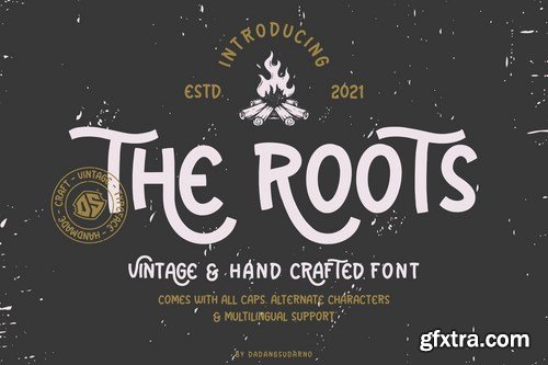 The Roots - Vintage and Hand Crafted Font