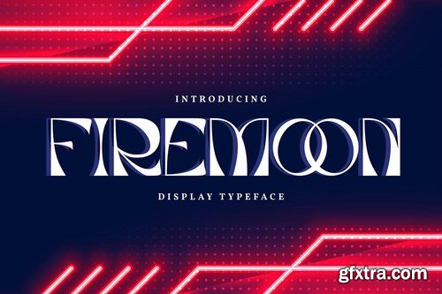 Firemoon Display Typeface Font