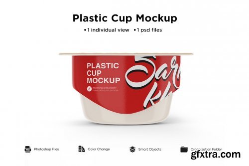 CreativeMarket - Matte Yogurt Cup Mockup 5514632