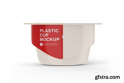 CreativeMarket - Matte Yogurt Cup Mockup 5514632