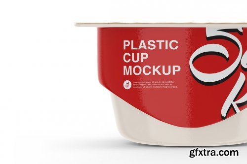 CreativeMarket - Matte Yogurt Cup Mockup 5514632