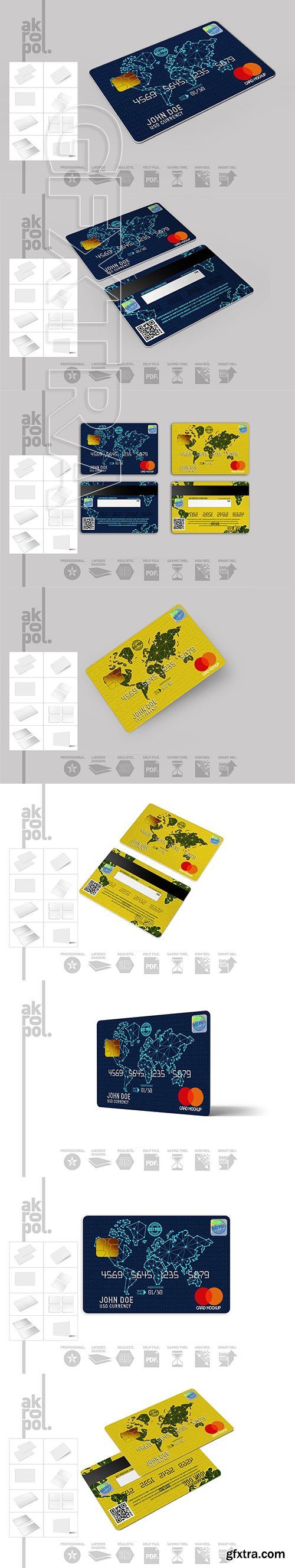 CreativeMarket - Credit Cards Mockup 3036076