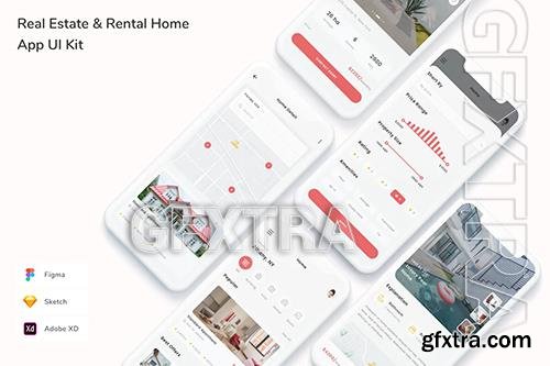 Real Estate & Rental Home App UI Kit 6PCEDCC