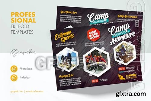 Camping Adventure Tri-Fold Templates C7CB34Z