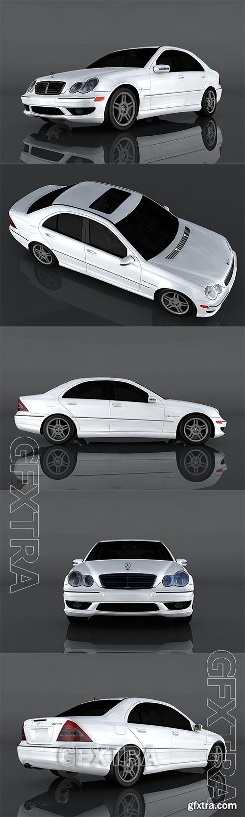 2004 Mercedes-Benz C32 AMG 3d model Model o175676