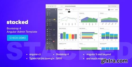 ThemeForest - Stacked v1.0 - Bootstrap 4 Angular Admin Template (Update: 29 February 20) - 21311900