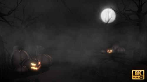 Videohive - Halloween Night Scene - 34114622 - 34114622