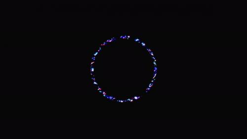 Videohive - animated circle shape of colorful flashing lights, on black background - 34119979 - 34119979