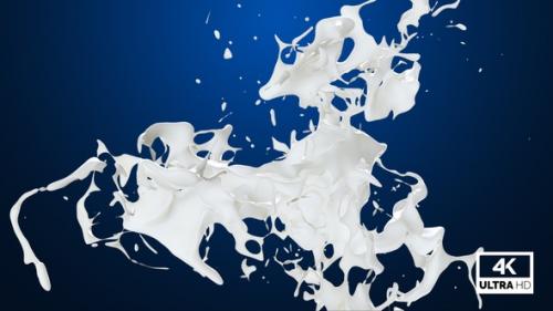 Videohive - Abstract Fresh Milk Splash V4 - 34122350 - 34122350