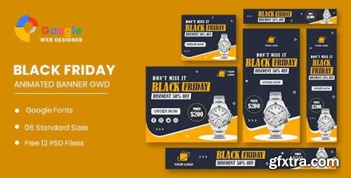 CodeCanyon - Watch Sale Black Friday HTML5 Banner Ads GWD v1.0 - 34150892