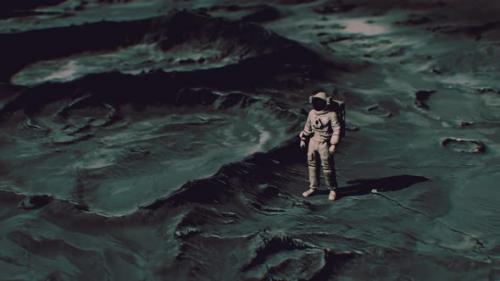 Videohive - Astronaut on Lunar Landing Mission - 34136354 - 34136354