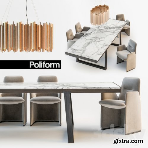 Poliform Guest chair Opera table