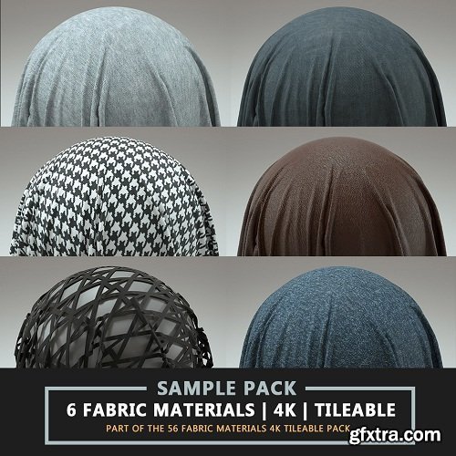 6 Sample 4K Fabric Materials