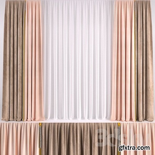 CURTAIN WITH COLOR ZIPPER