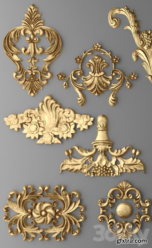 Set stucco decoration