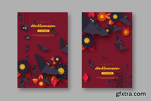 Halloween holiday background vector illustrations