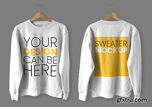 Sweater mockup front back