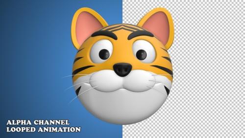 Videohive - Tiger Emoji - 34114787 - 34114787