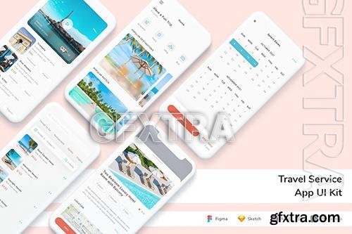 Travel Service App UI Kit KDS4862