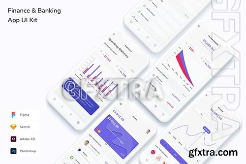 Finance & Banking App UI Kit 9JE9BLW