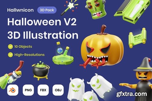 Halloween V2 3D Illustration