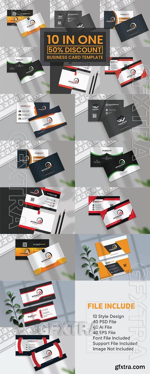 Creative Business Card Design Bundle Vol4 Corporate Identity o181627