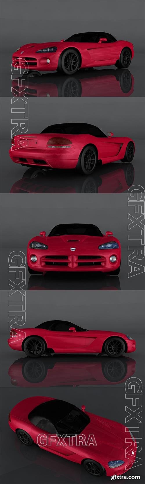 2003 Dodge Viper SRT 3d model Model o175657