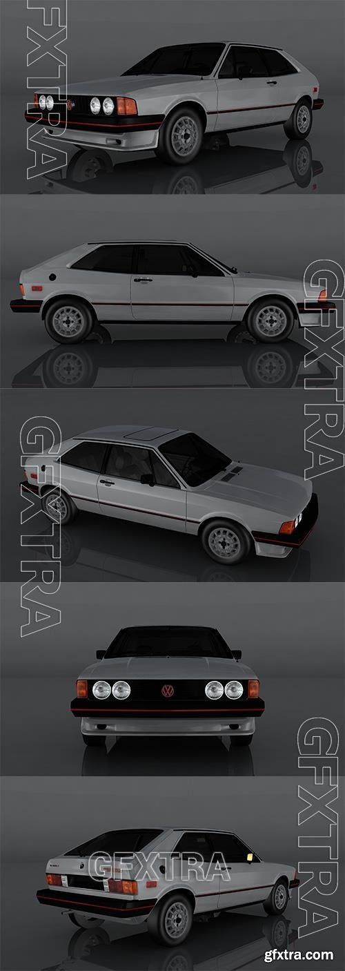 1981 Volkswagen Scirocco 3D Model o92879