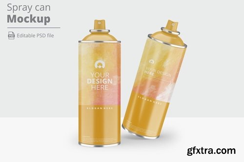 Spray can mockup