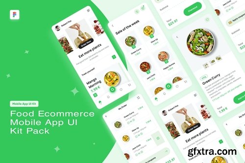 Food Ecommerce Mobile App UI Kit