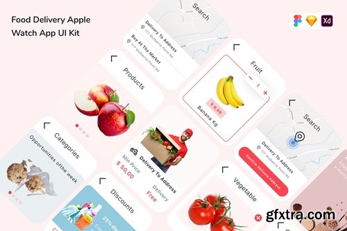 Food Delivery Apple Watch App UI Kit