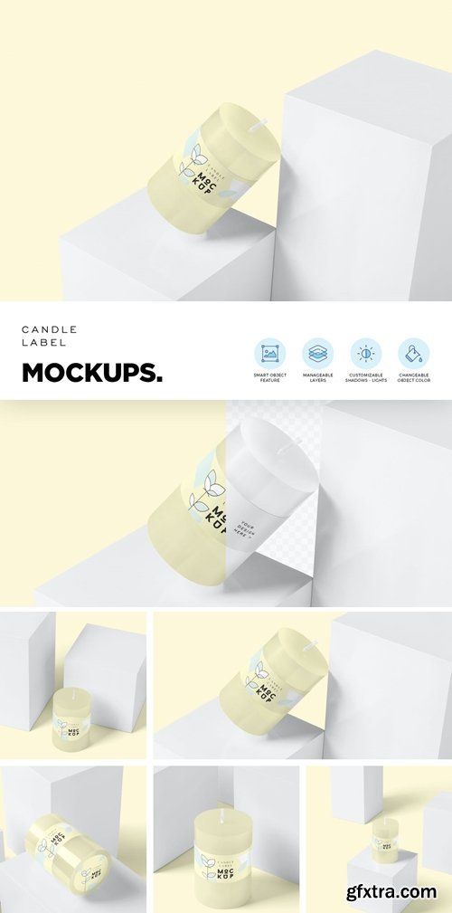 CreativeMarket - Small Round Candle Label Mockups 4646702