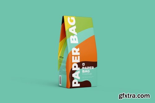 CreativeMarket - Paper Bag Mockup. Half Side view 5225199