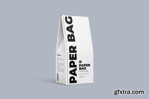 CreativeMarket - Paper Bag Mockup. Half Side view 5225199