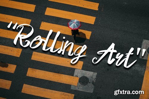 Rolling Art - Handwrite Font