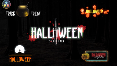 Videohive - Halloween Scary Titles - 34094528 - 34094528