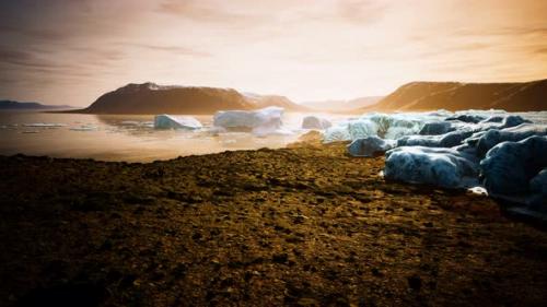 Videohive - Ice Icebergs in Greenland at Summer - 34136741 - 34136741