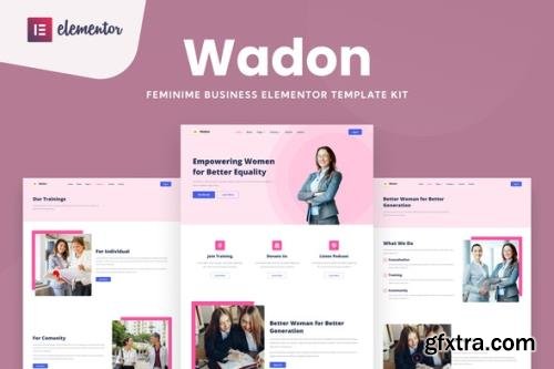 ThemeForest - Wadon v1.0.0 - Feminine Business Consultant Elementor Template Kit - 34124687