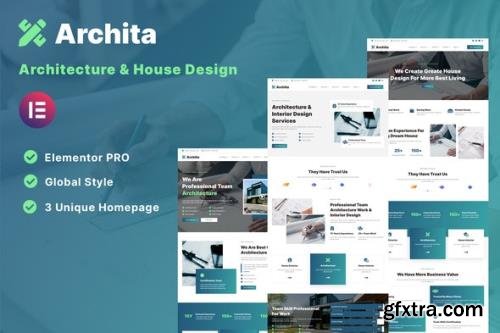 ThemeForest - Archita v1.0.0 - Architecture & Interior Design Elementor Template Kit - 34131791