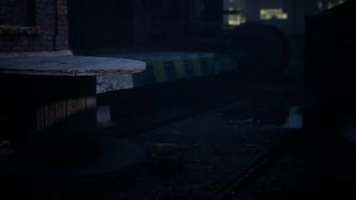 Videohive - Frightening Abandoned Factory at Night - 34136872 - 34136872