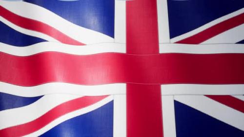 Videohive - Uk Flag Waving Seamless Animation - 34147175 - 34147175