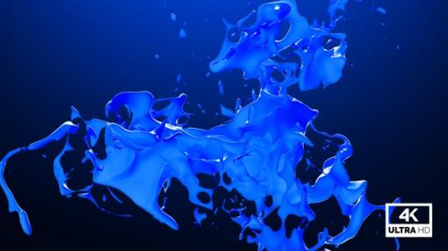 Videohive - Abstract Blue Paint Splash V4 - 34147300 - 34147300