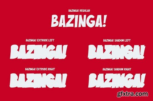 Buzinga Comic Layered Font