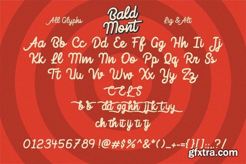 Bald Mont - Retro Font